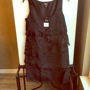 Nicole Miller Polyester & Lace Sleeveless Dress 6